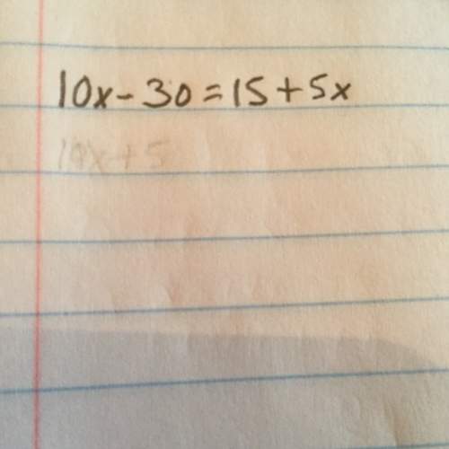How do i sole this equation: 10x-30=15+5x