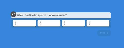 Which fraction is equal to a whole number?