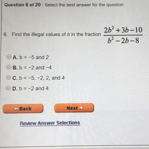 Find the illegal values of b in the fraction.