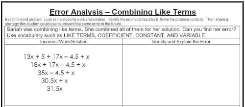 Ineed to know the strategy, the correct work, and to identify the error.