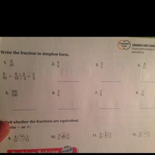 Write the fraction in simplest form.