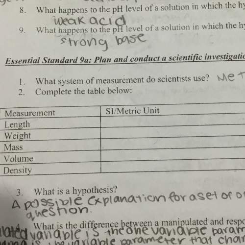 Me with the metric unit problem. hurry. finals my last problem!