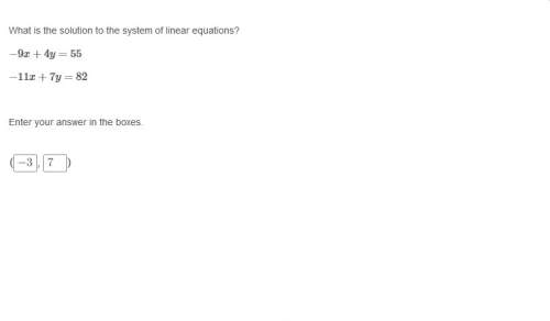 Correct answer only what is the solution to the system of linear equations?