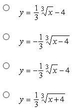 Compared with the graph of the parent function, which equation shows only a vertical compression by