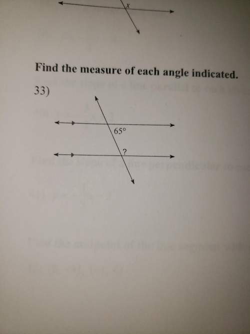 "find the measure of each angle indicated"