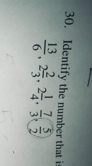 Identify the number that is not in order!