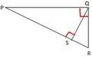 Which of the following similarity statements about the triangles in the figure is true? a. δpqr ~ δ