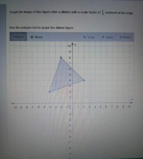 Graph the image of this figure after a dilation with a scale factor of 1/2 centered st the origin