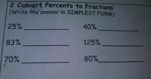 Convert percents to fractions (write the answer in simplest form)