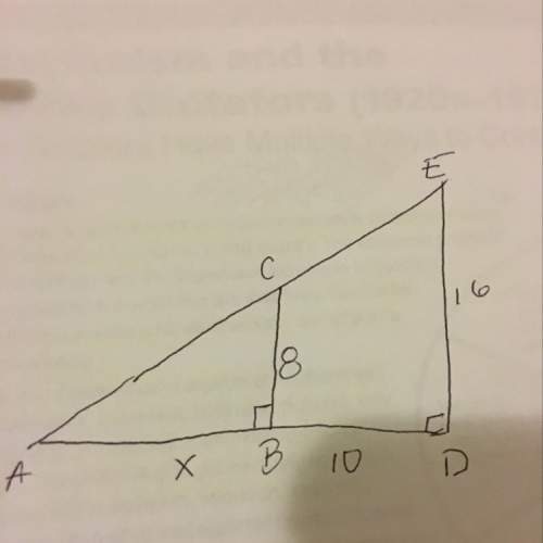 What does angle ab = in order to solve for x