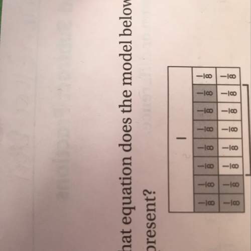 What equation does the model below?