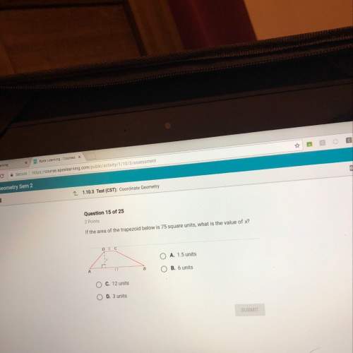 If the area of the trapezoid below is 75 square units what is the value of x?