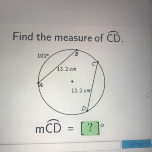 Find the measure of cd. explain! brainliest given , i promise !