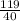 \frac{119}{40}