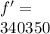 f' = \frac{340+30}}{340}\1350