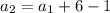 a_2=a_{1}+6-1