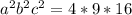 a^2b^2c^2=4*9*16