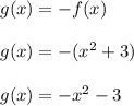g(x)=-f(x)\\\\g(x)=-(x^2+3)\\\\g(x)=-x^2-3