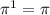 \pi^1 = \pi