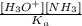 \frac{[H_{3}O^{+}][NH_{3}]}{K_{a}}