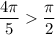 \dfrac{4\pi}5\dfrac\pi2