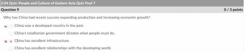 Why has china had recent success expanding production and increasing economic growth  a) china was a
