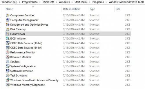 What tool in the windows operating system is used to monitor various log files?