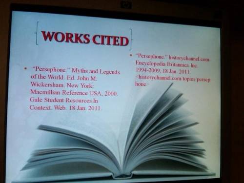 Which of the following best describes the proper use of a works cited page?  a works cited page is