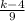 \frac{k-4}{9}