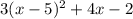 3 (x-5)^2+4 x-2