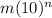 m(10)^{n}