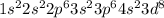 1s^22s^22p^63s^23p^64s^23d^8