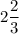 2\dfrac{2}{3}