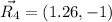 \vec{R_{4}}=(1.26,-1)