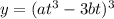 y=(at^3-3bt)^3