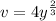 v=4y^{\frac{2}{3}}