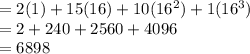 = 2(1) +15(16)+10(16^2)+1(16^3)\\= 2+240+2560+4096\\=6898