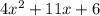 4x^{2} +11x+6