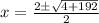 x = \frac{2 \± \sqrt{4 + 192}}{2}