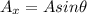 A_{x}=Asin\theta