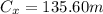 C_{x}=135.60m