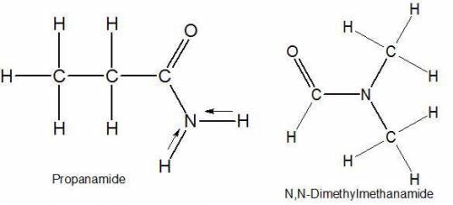 Select the single best answer. why is the boiling point of propanamide, ch3ch2conh2, considerably hi