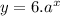 y=6.a^{x}