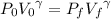 P_0 {V_0} ^\gamma=P_f {V_f} ^\gamma