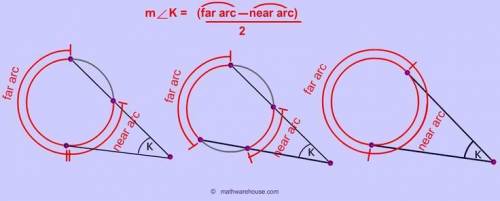 ∠abd is formed by a tangent and a secant intersecting outside of a circle. if minor arc ac = 72° and