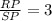 \frac{RP}{SP}=3