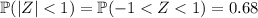 \mathbb P(|Z|