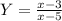 Y=\frac{x-3}{x-5}