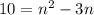 10=n^{2}-3n