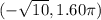 (-\sqrt{10},1.60\pi)